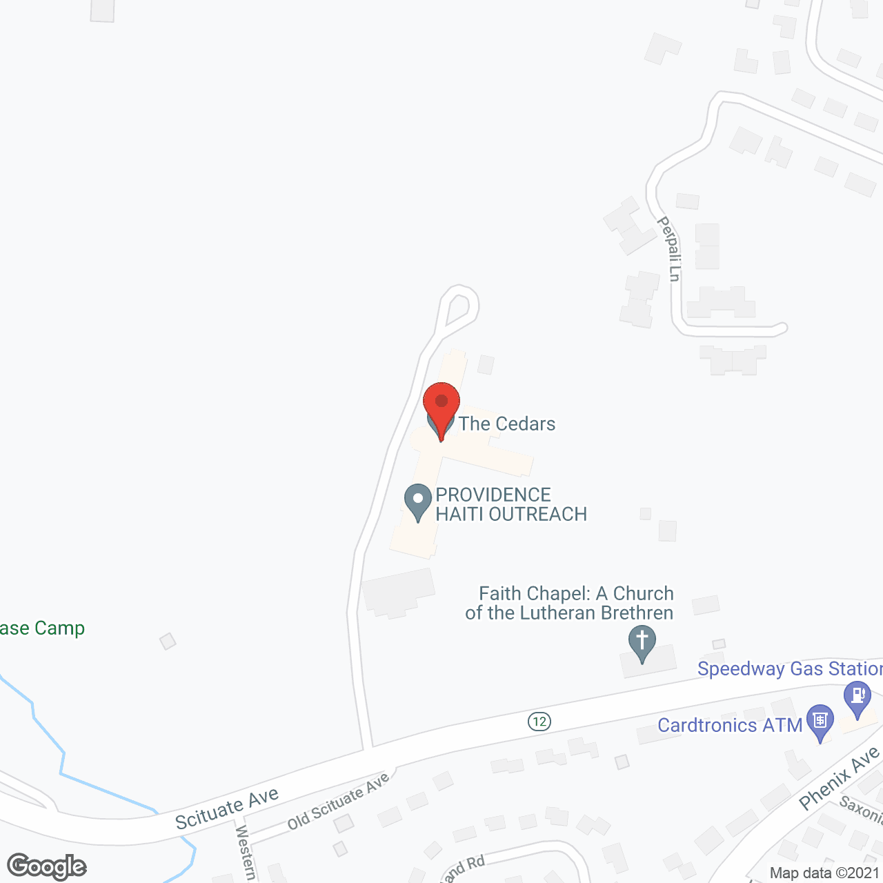The Cedars in google map