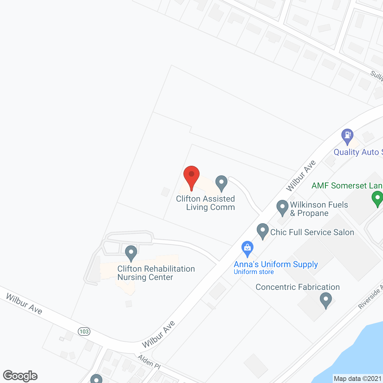 Clifton Assisted Living Community in google map
