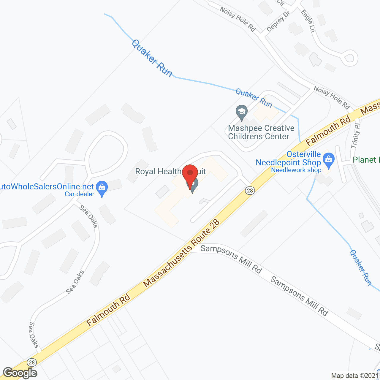 Mashpee Care and Rehabilitation Center in google map