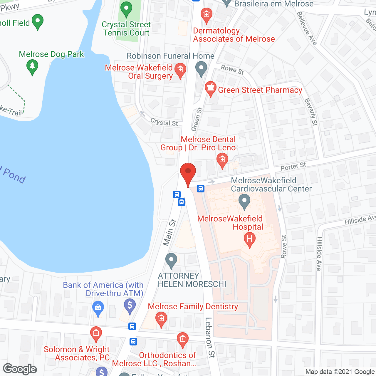 The Elmhurst HealthCare in google map