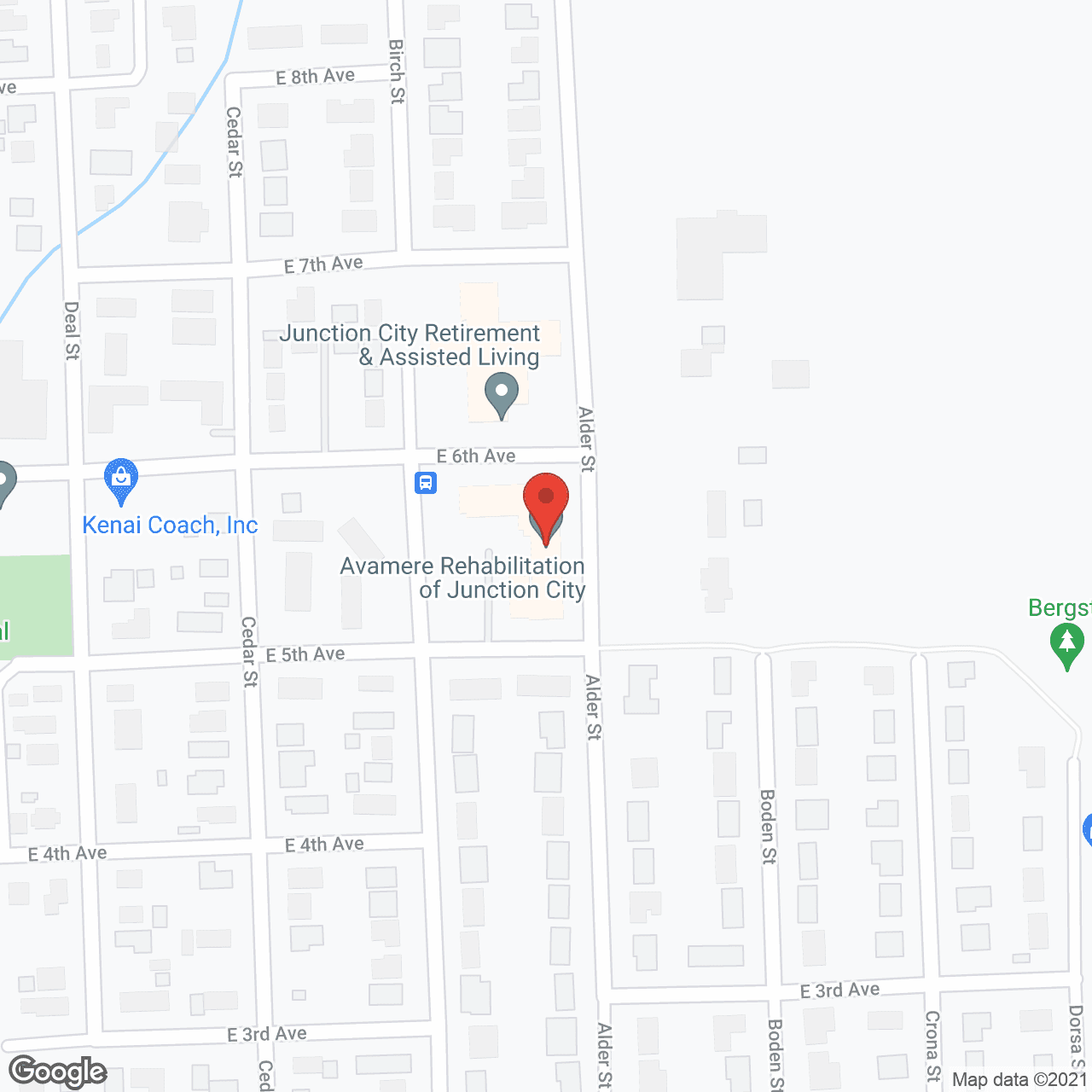 Avamere Rehabilitation of Junction City in google map