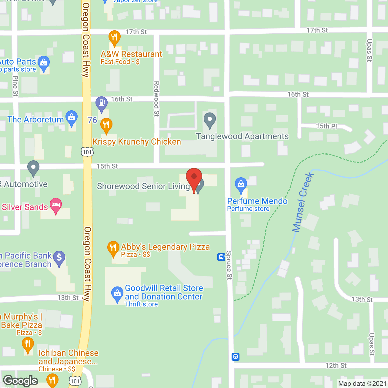 Shorewood Senior Living in google map