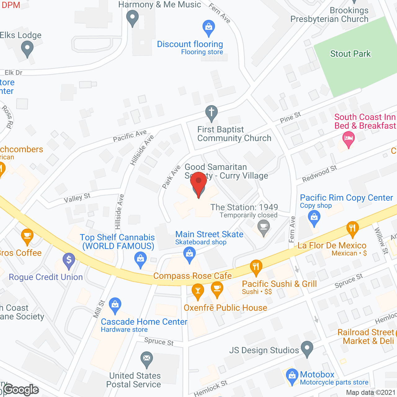 Curry Good Samaritan Ctr in google map