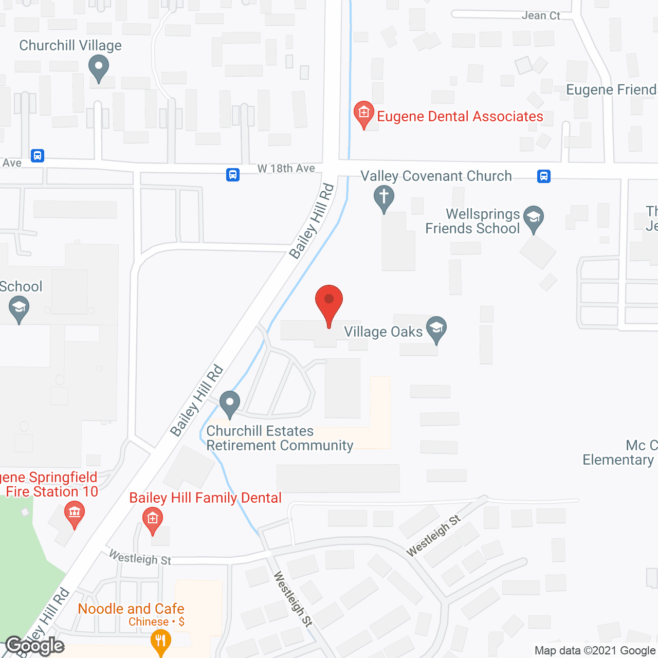 Churchill Estates in google map
