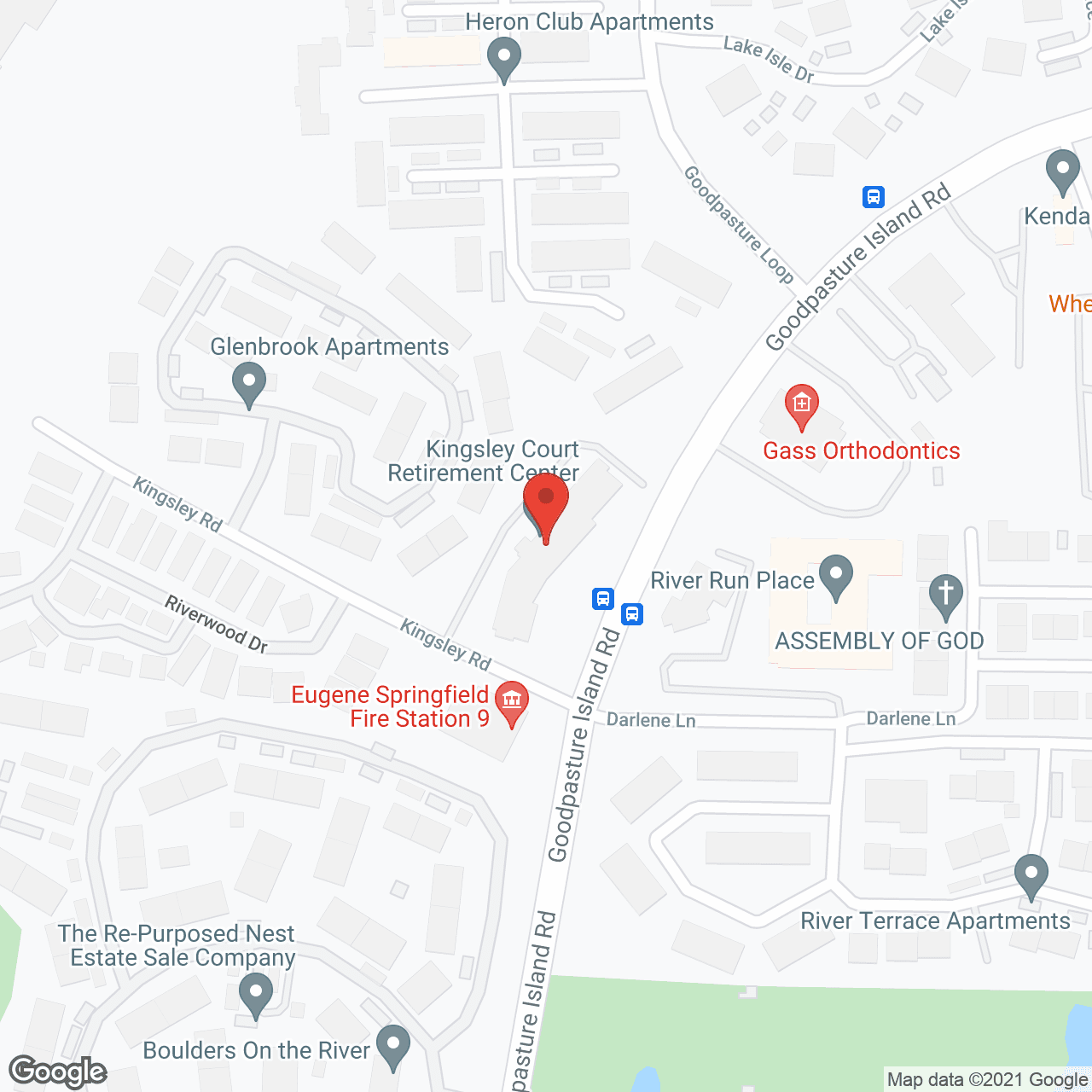 Kingsley Court Retirement Center in google map