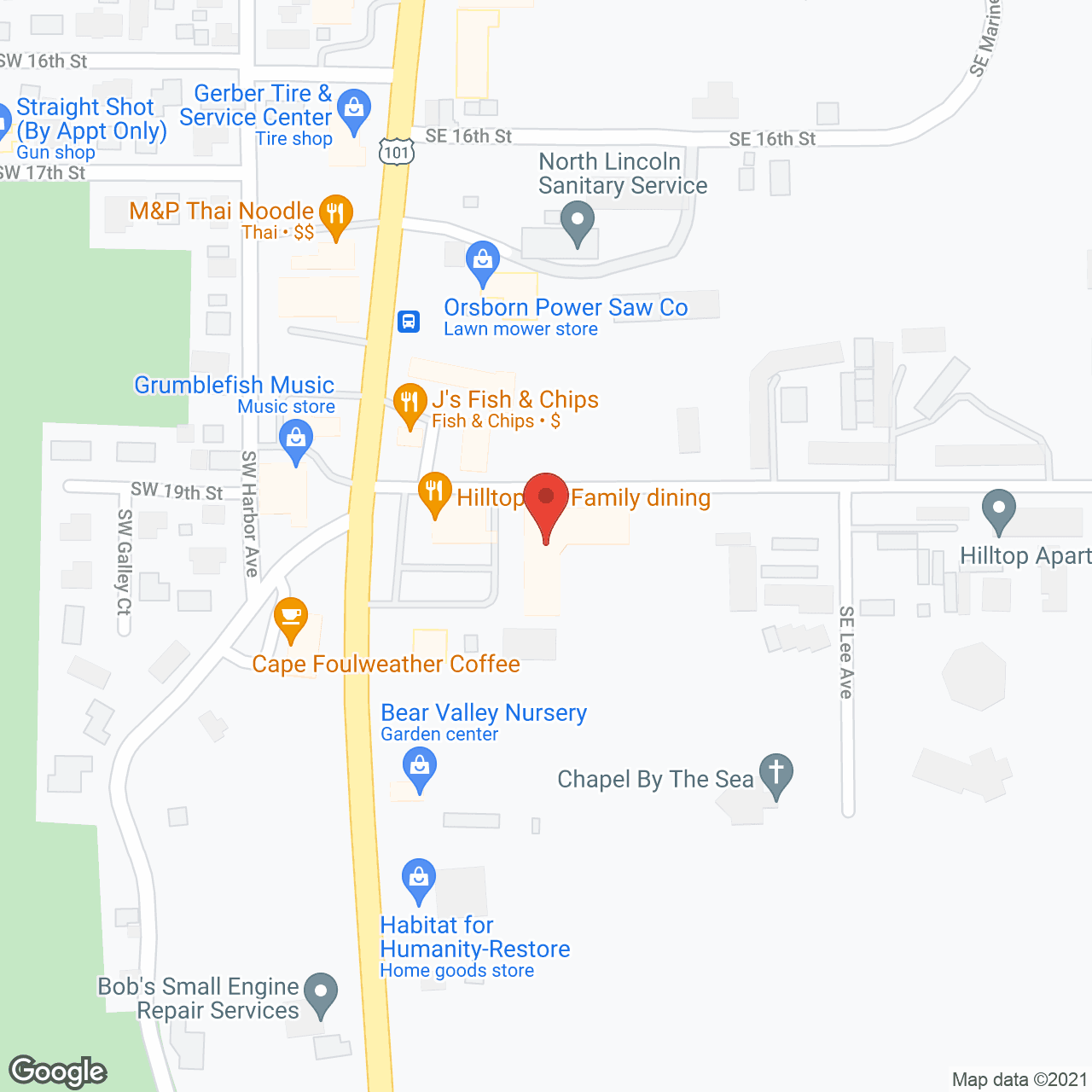 Hillside Place in google map