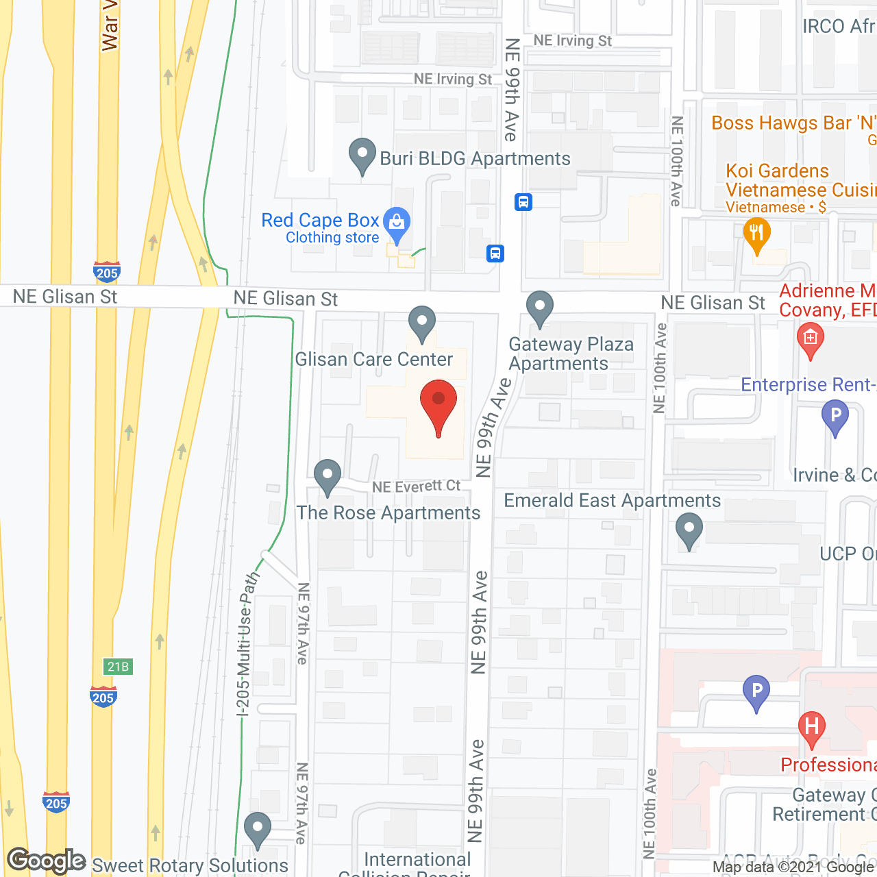 Glisan Care Center in google map