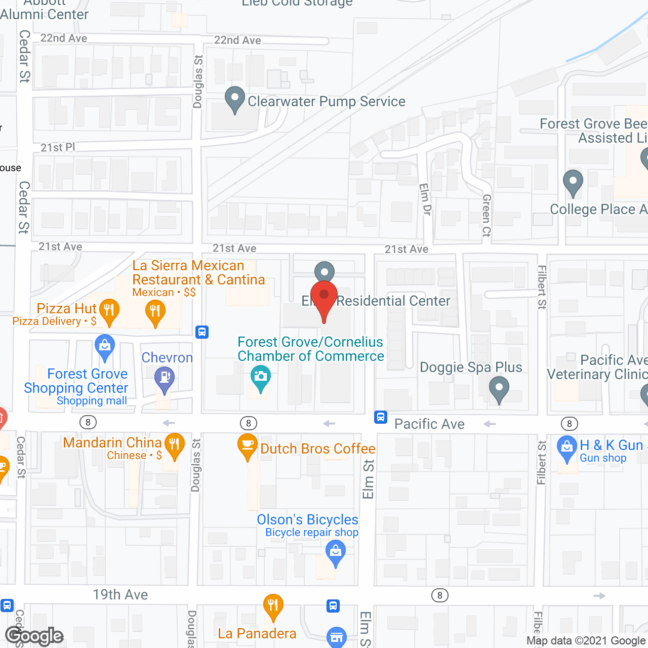 The Elms Retirement Community in google map