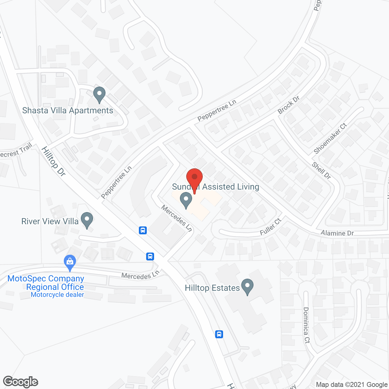Sundial Assisted Living in google map