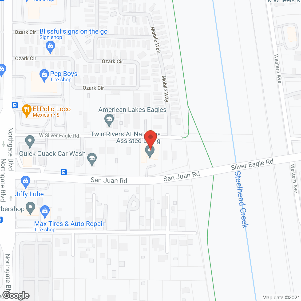 Twin Rivers at Natomas in google map