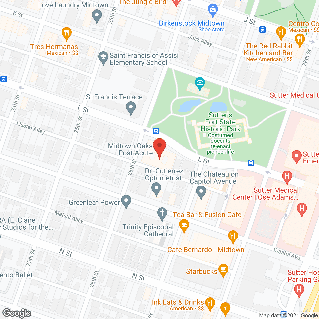 Midtown Oaks Post-Acute in google map