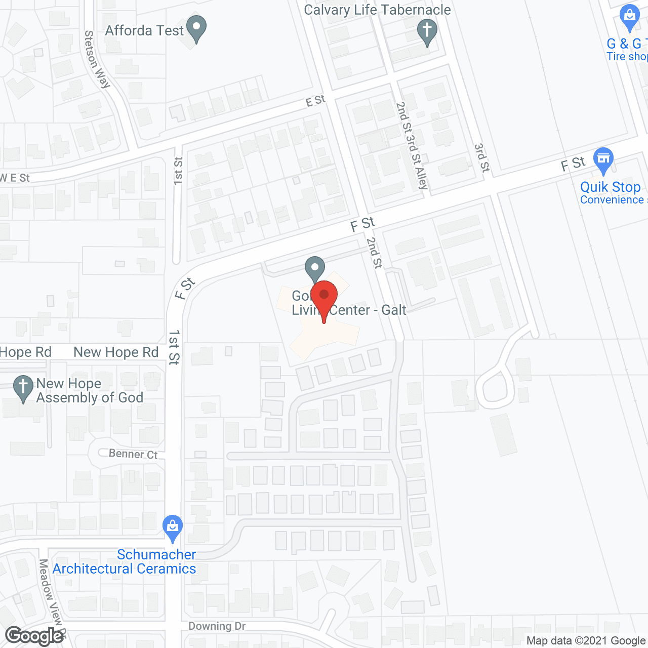 Golden LivingCenter – Galt in google map