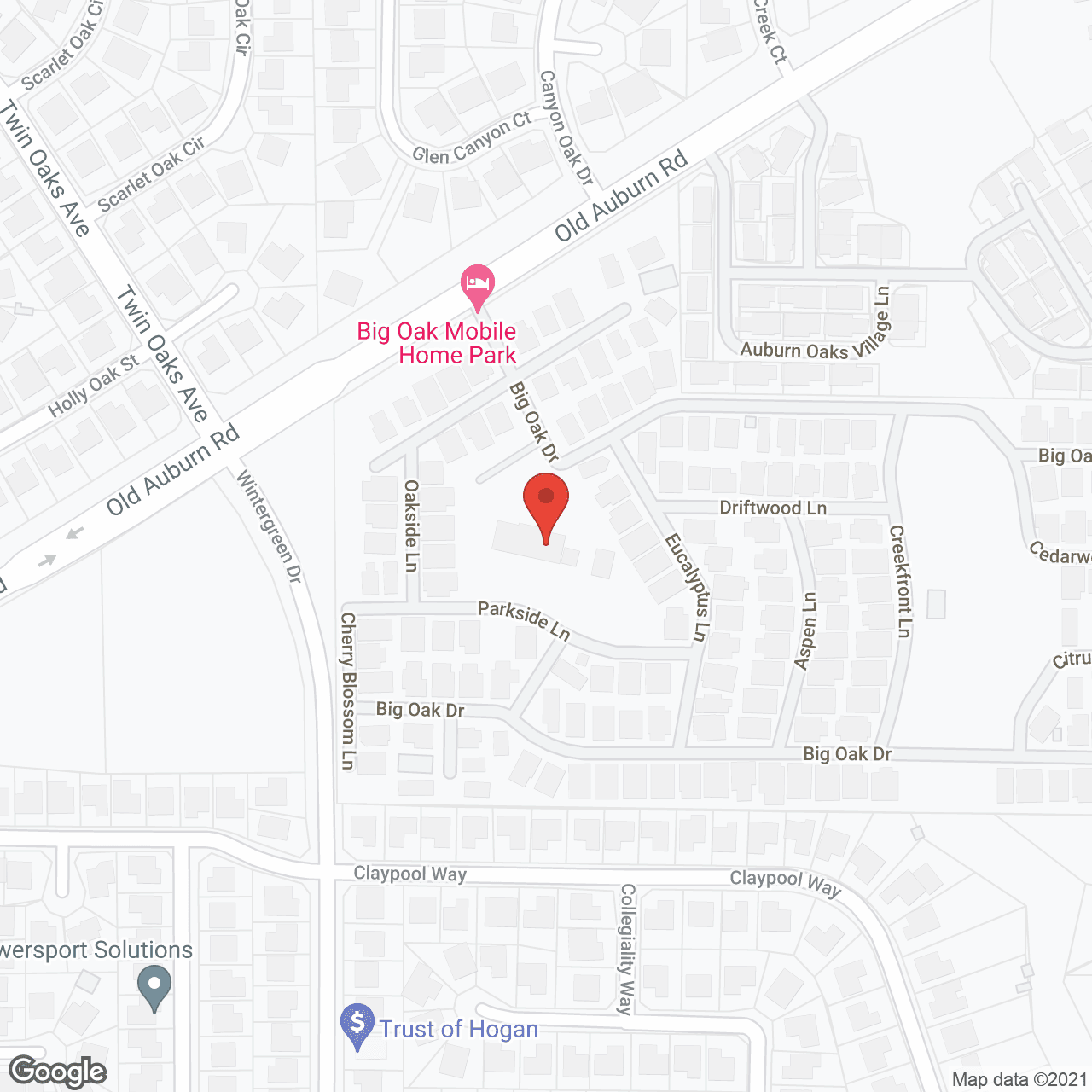 Big Oak Mobile Home Park in google map