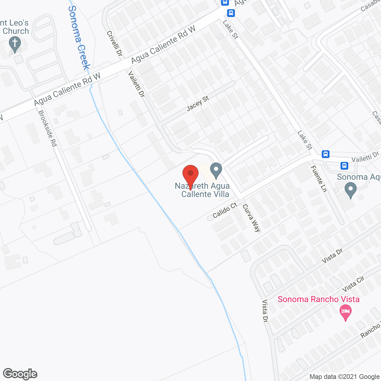 Nazareth Agua Caliente Villas in google map