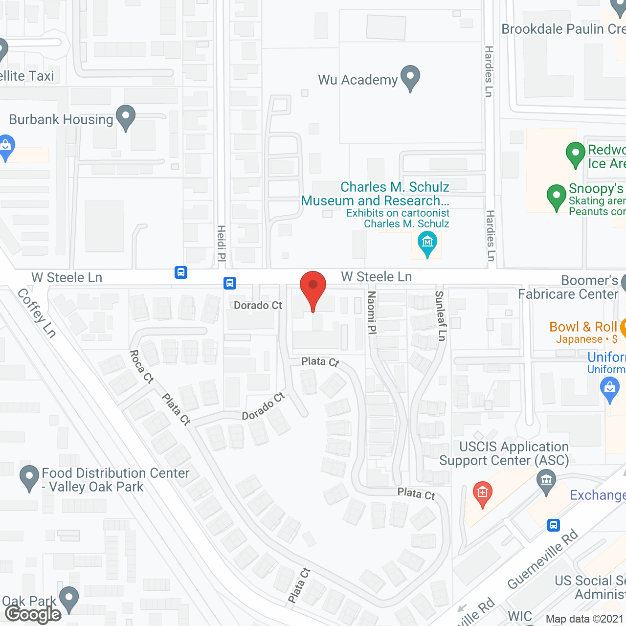 Redwood Meadows Senior Apts in google map