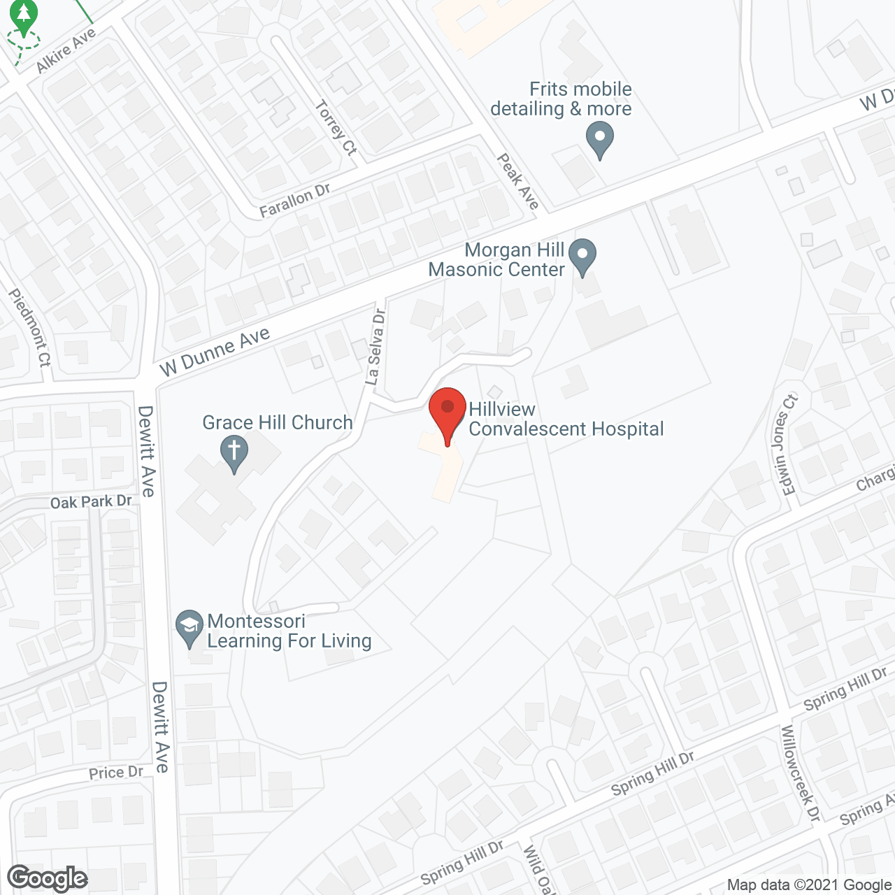 Morgan Hill Healthcare Center in google map