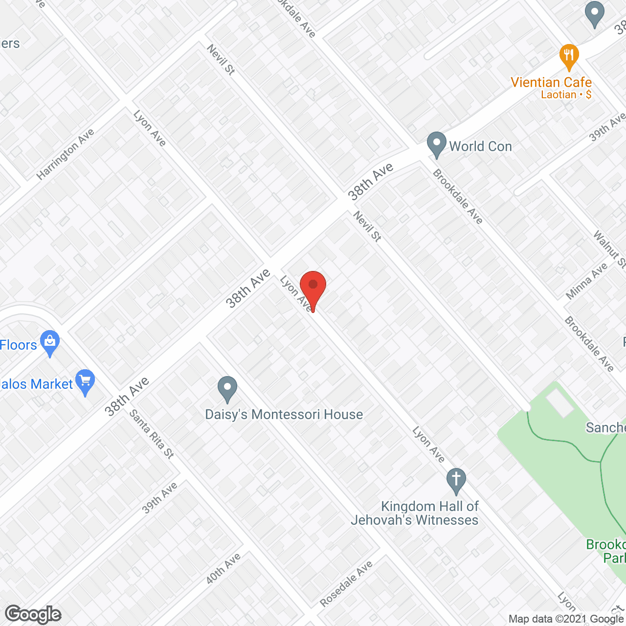 Mark Twain Homes in google map
