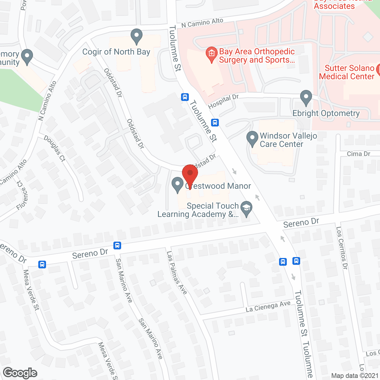 Crestwood Hope Center in google map