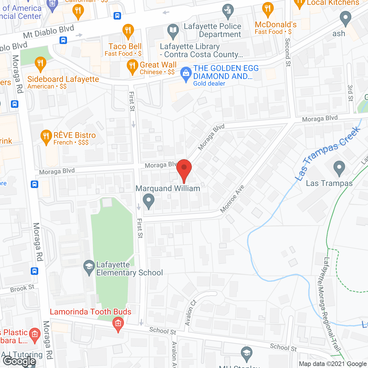 Lafayette Gardens in google map