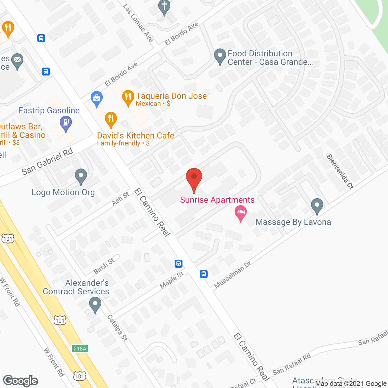 California Manor in google map