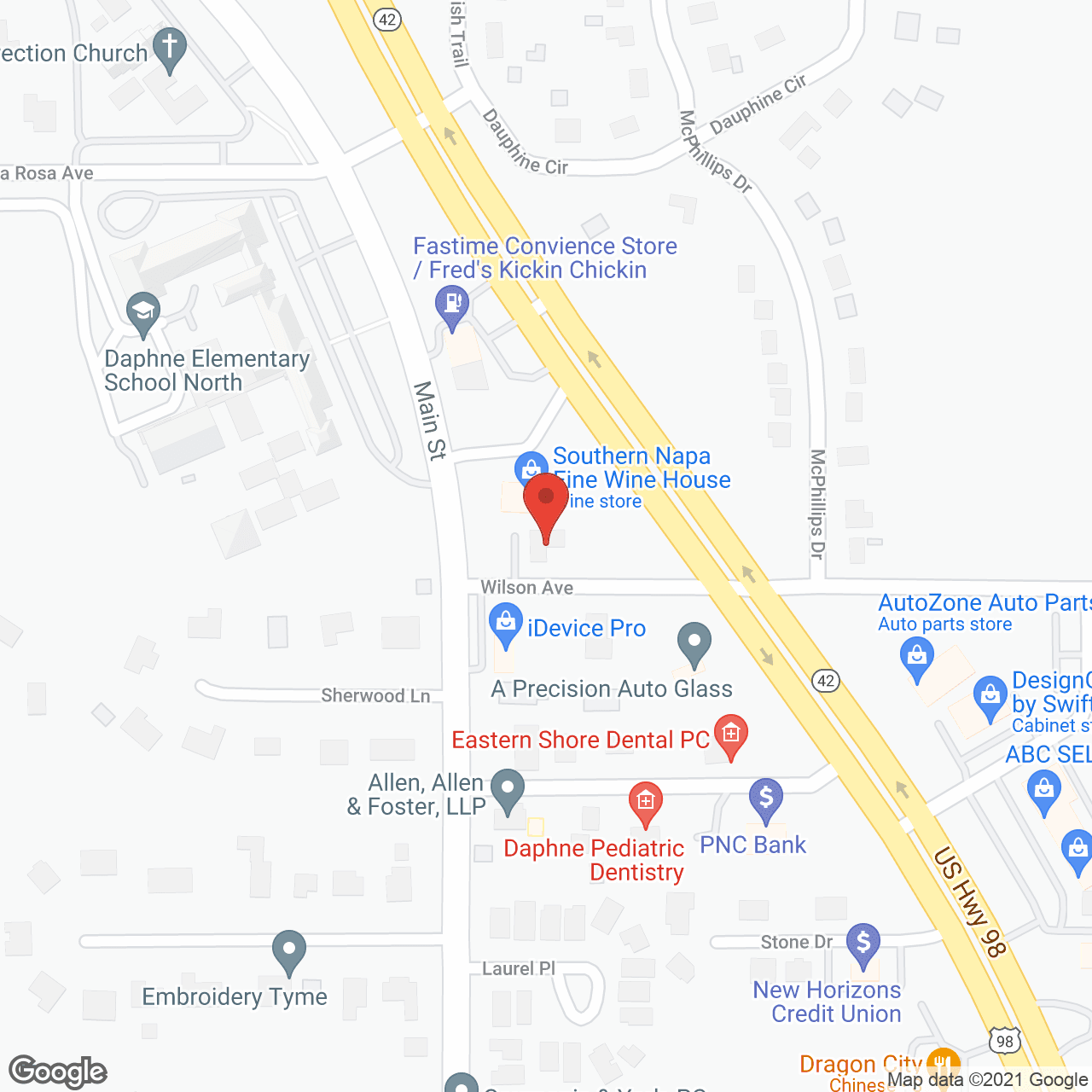 Thomas Hospital Home Health in google map