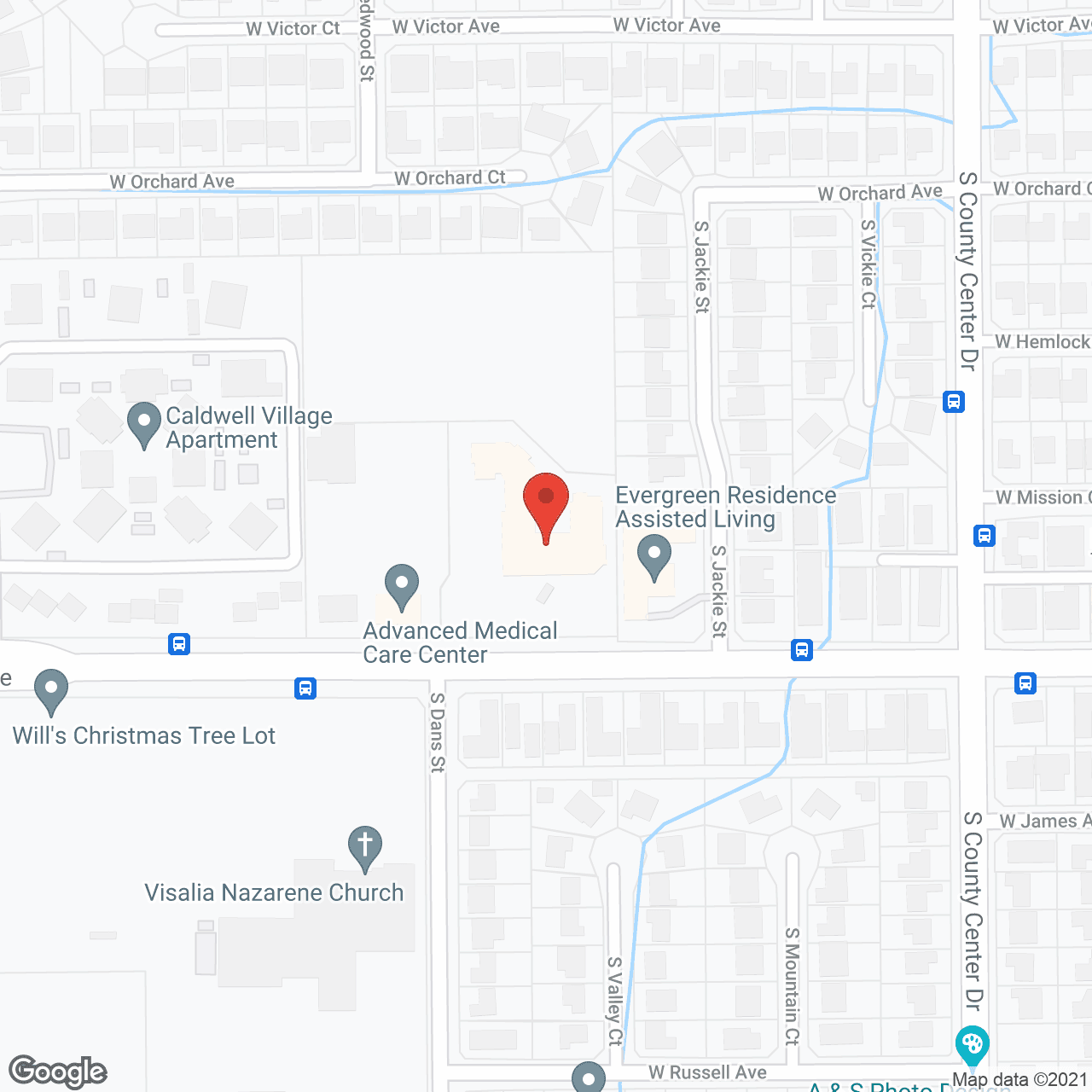 Prestige Assisted Living at Visalia in google map