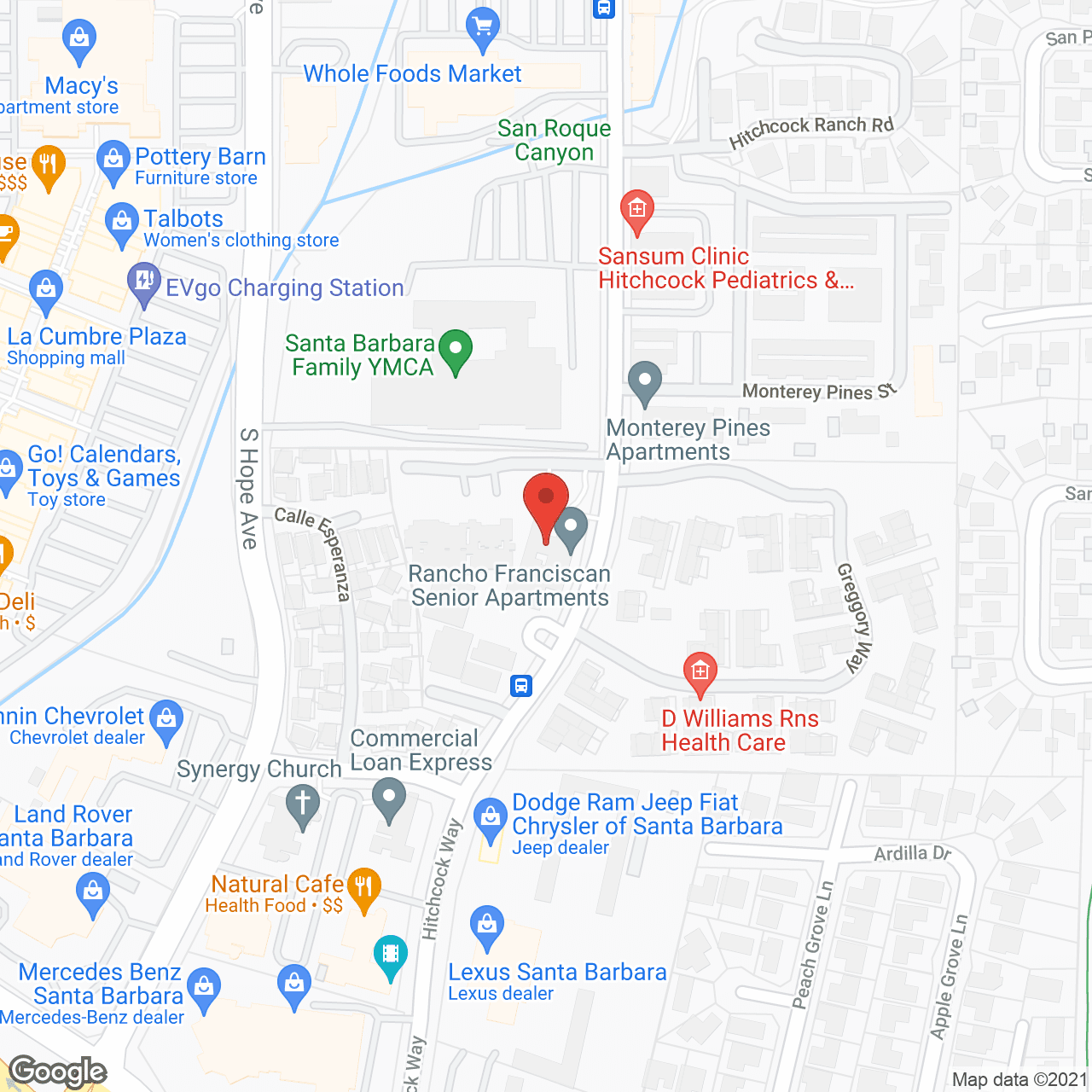 Rancho Franciscan Senior Apt in google map