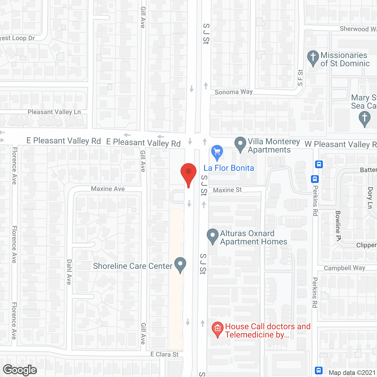 Shoreline Care Center in google map