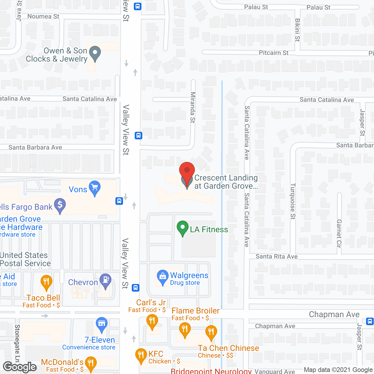 Ivy Terrace at Garden Grove in google map