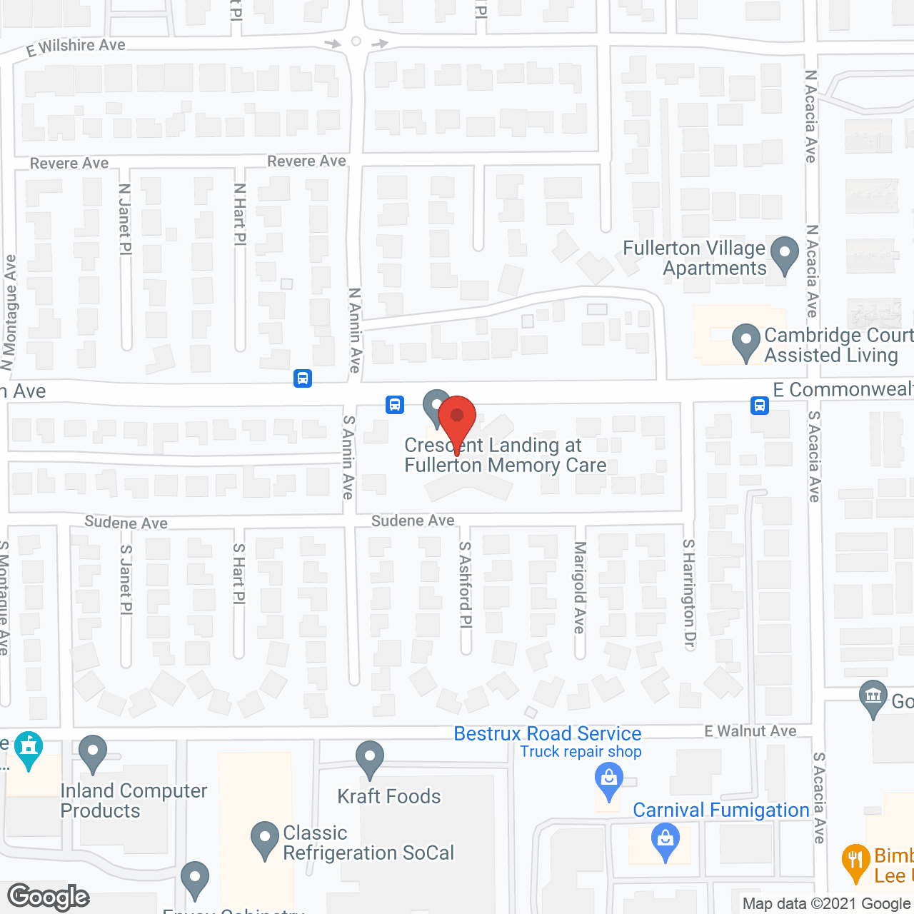 Ivy Terrace at Fullerton in google map