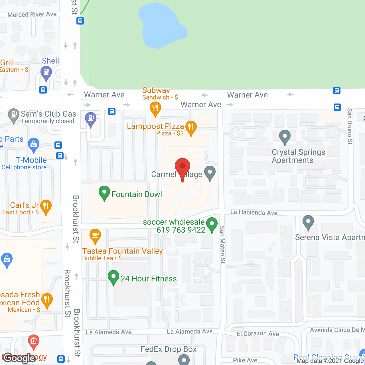 Carmel Village in google map