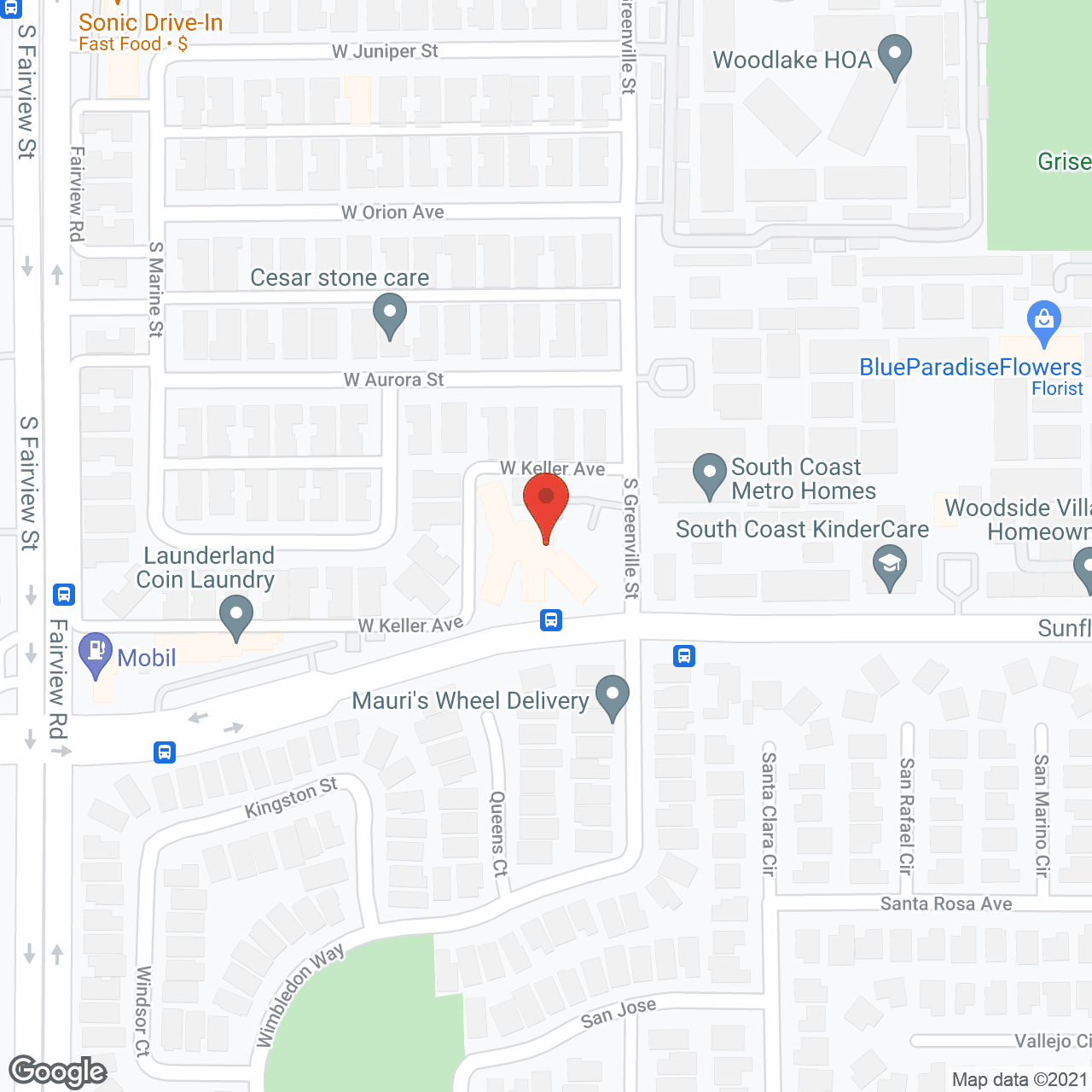 Crescent Landing at Santa Ana Memory Care in google map