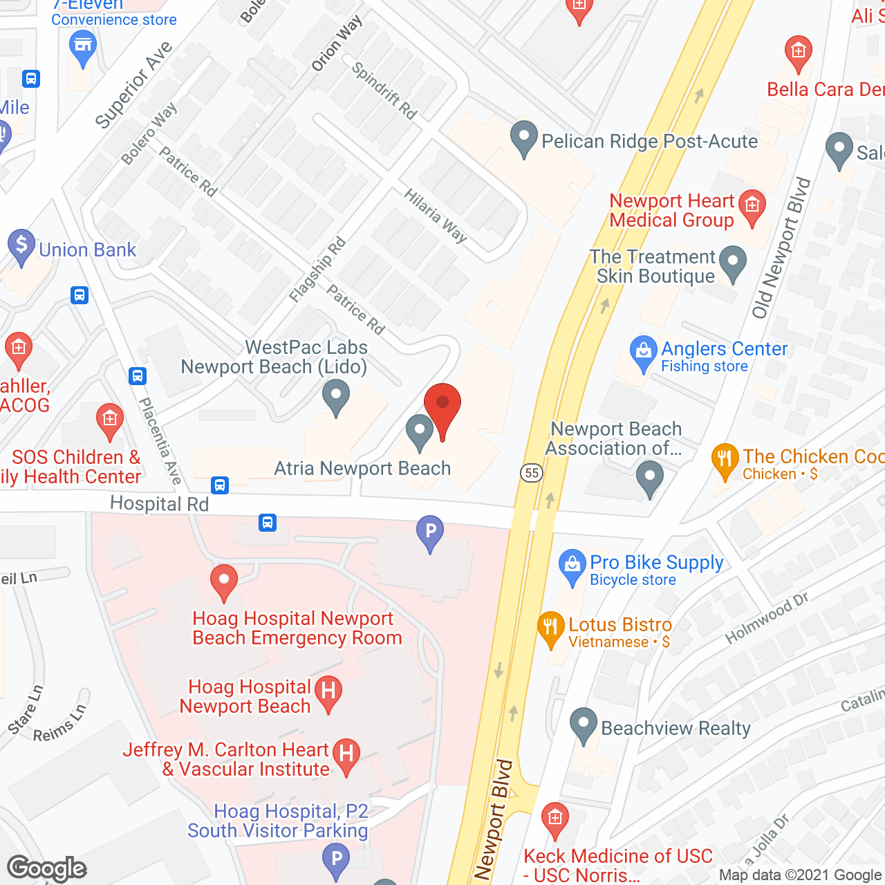 Newport Villa West in google map