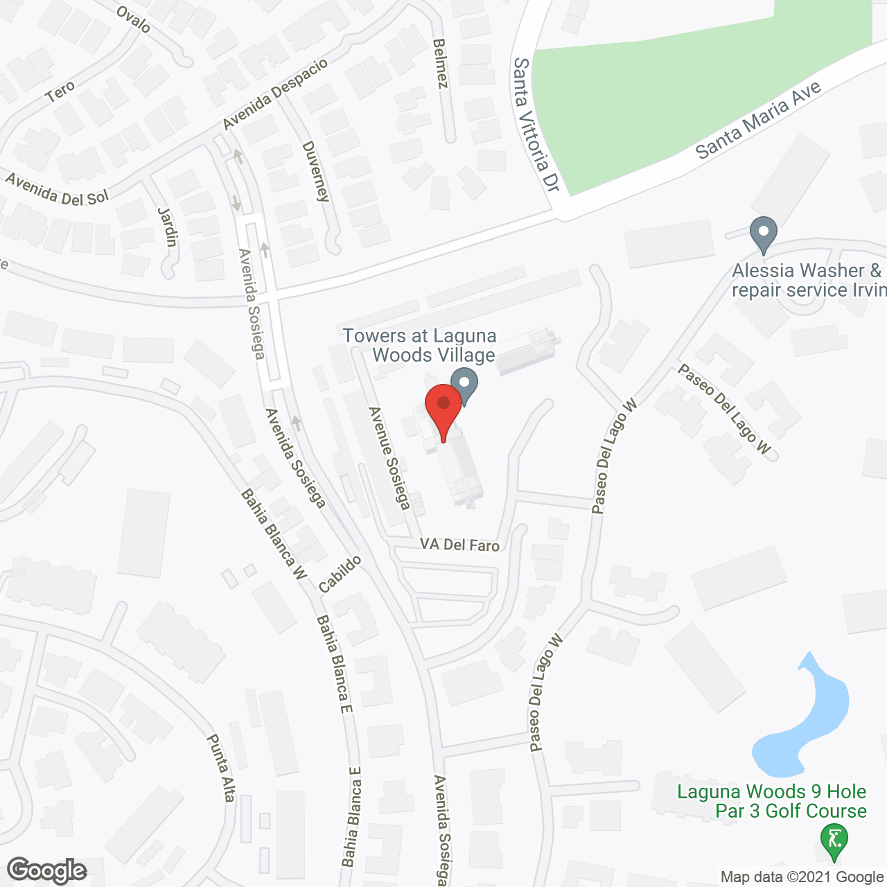 The Towers at Laguna Woods Village in google map
