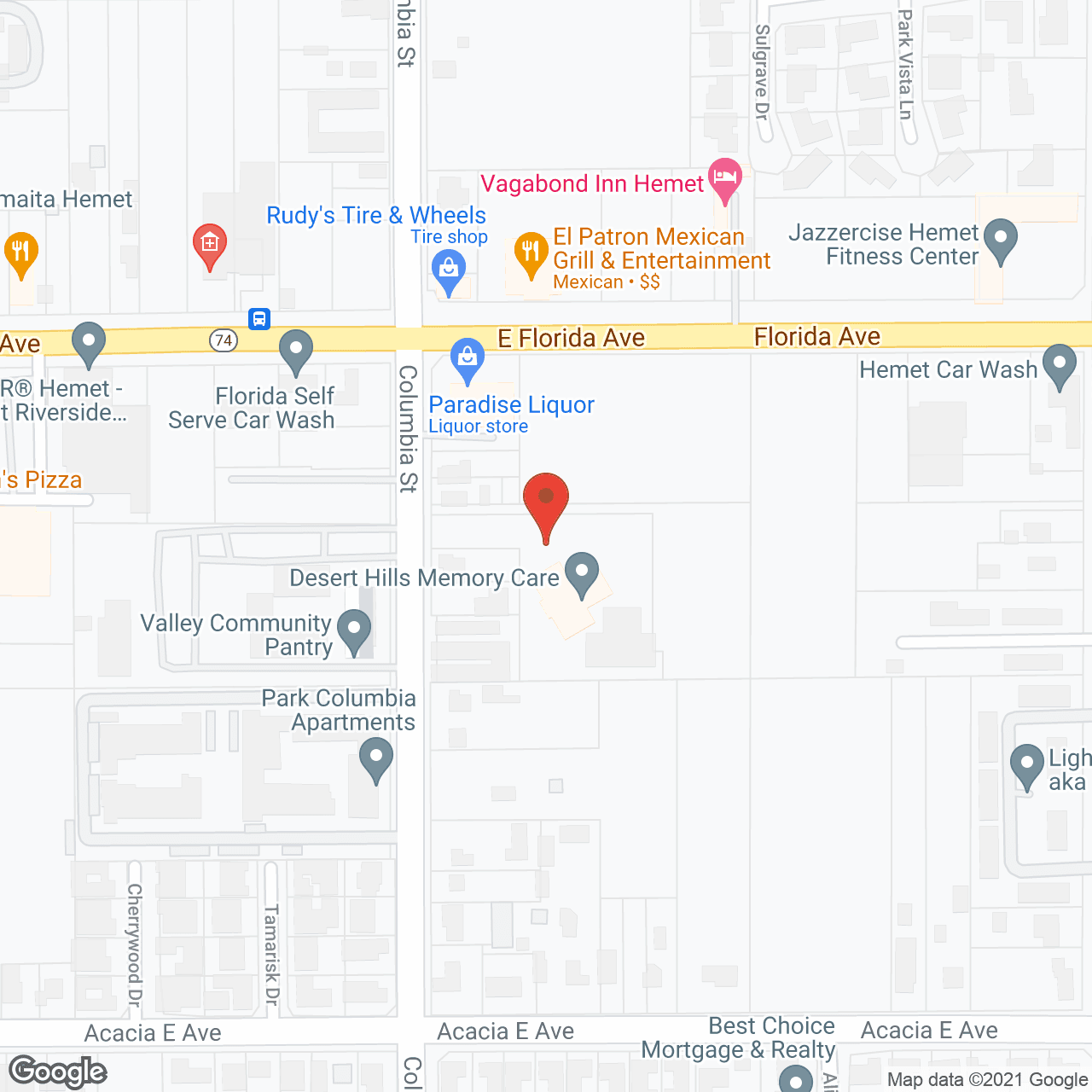 Desert Hills Memory Care Center in google map