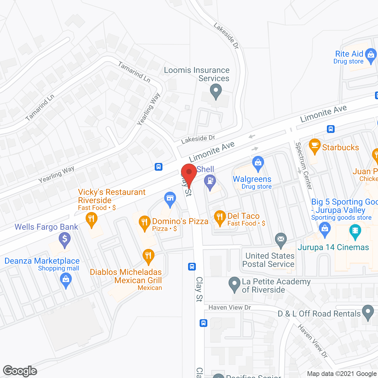 Riverside Memory Care in google map