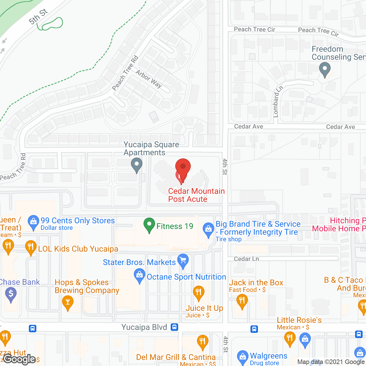 Cedar Mountain Post Acute in google map