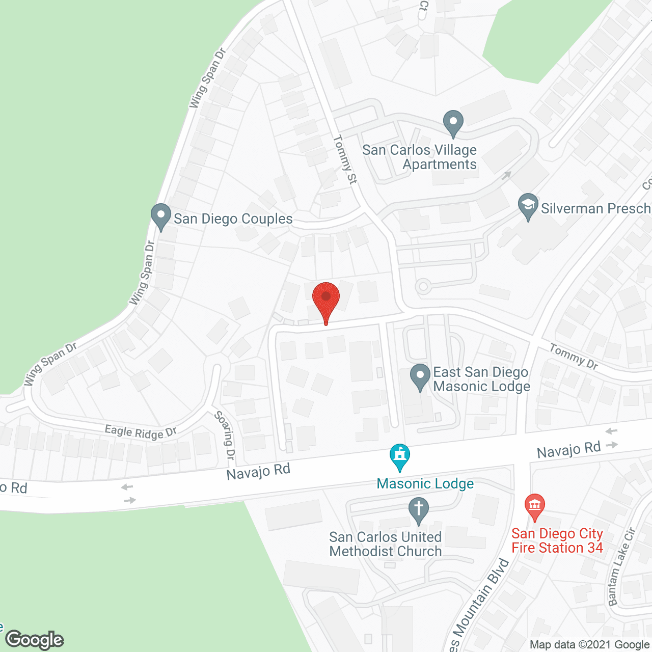 San Carlos Village Apartments in google map
