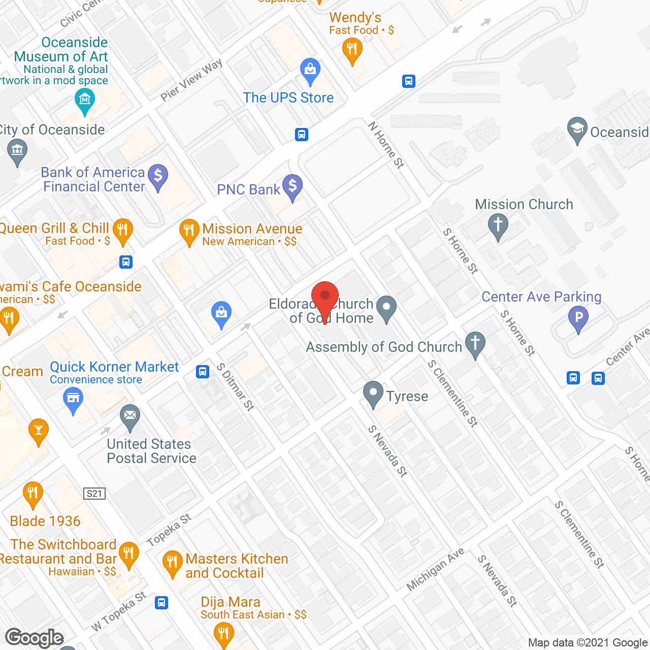 Mar Vista Eldorado Retirement in google map