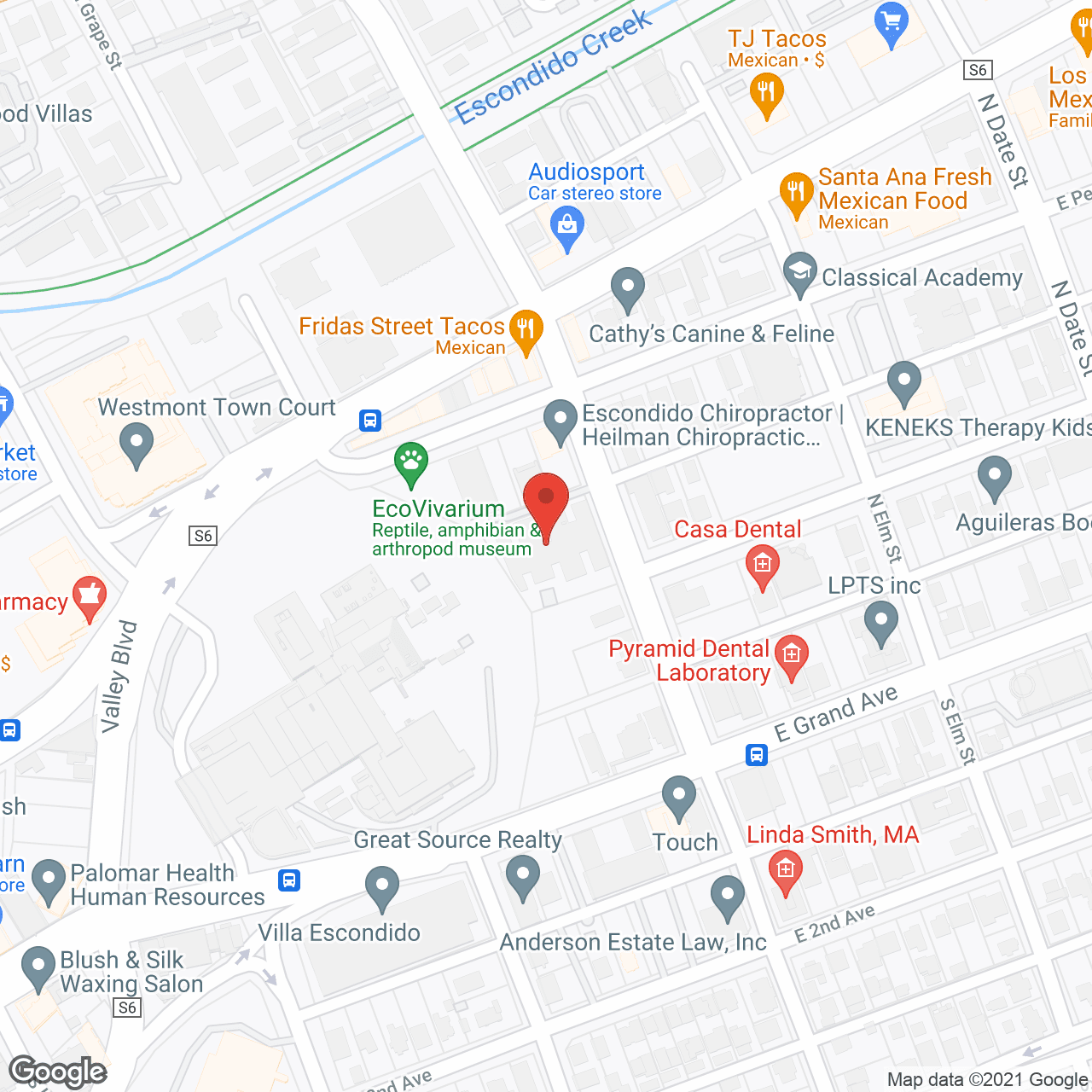 Palomar Vista Healthcare Center in google map