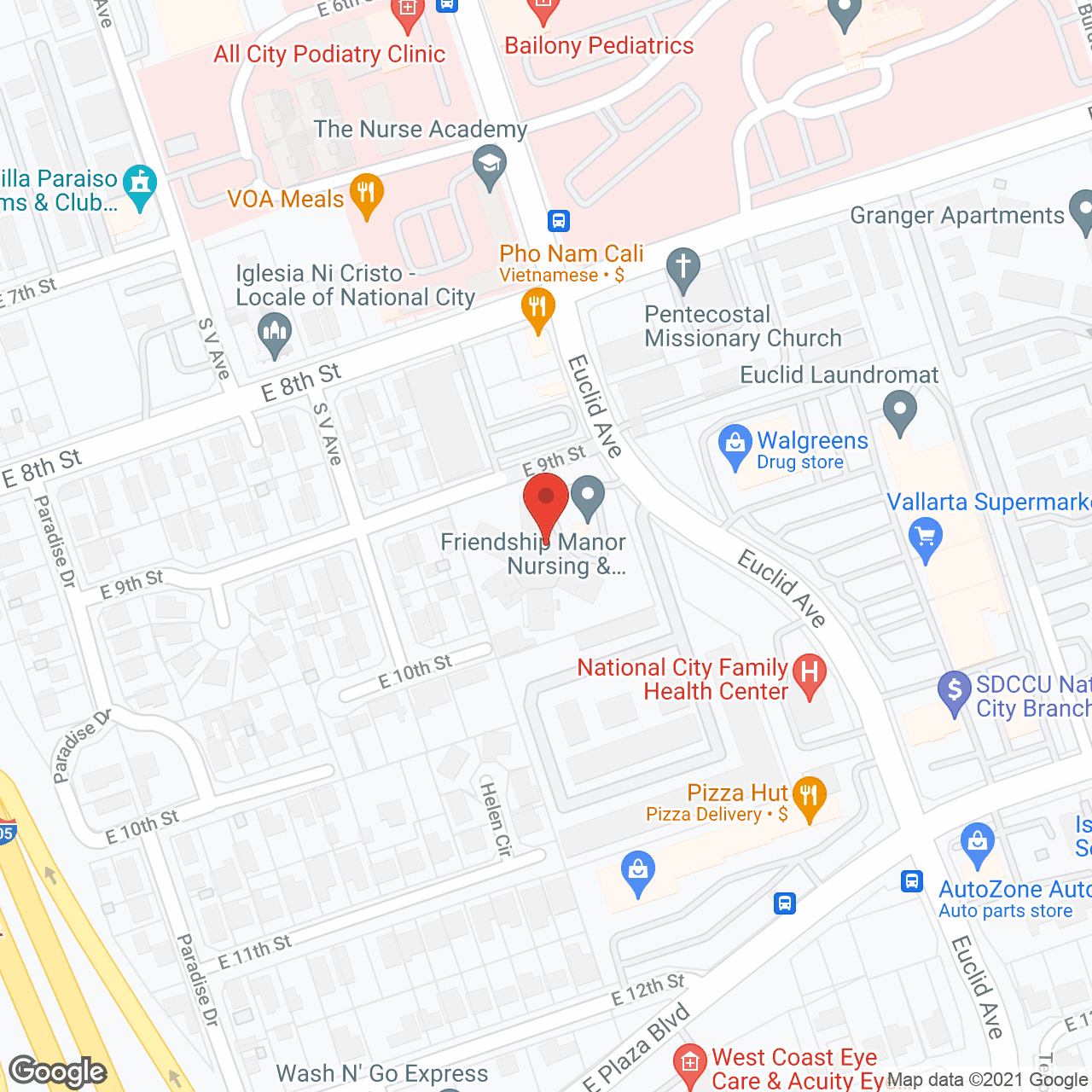 Friendship Manor Nursing and Rehabilitation Center in google map