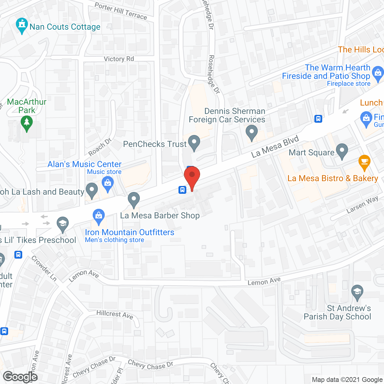 Haven at La Mesa in google map