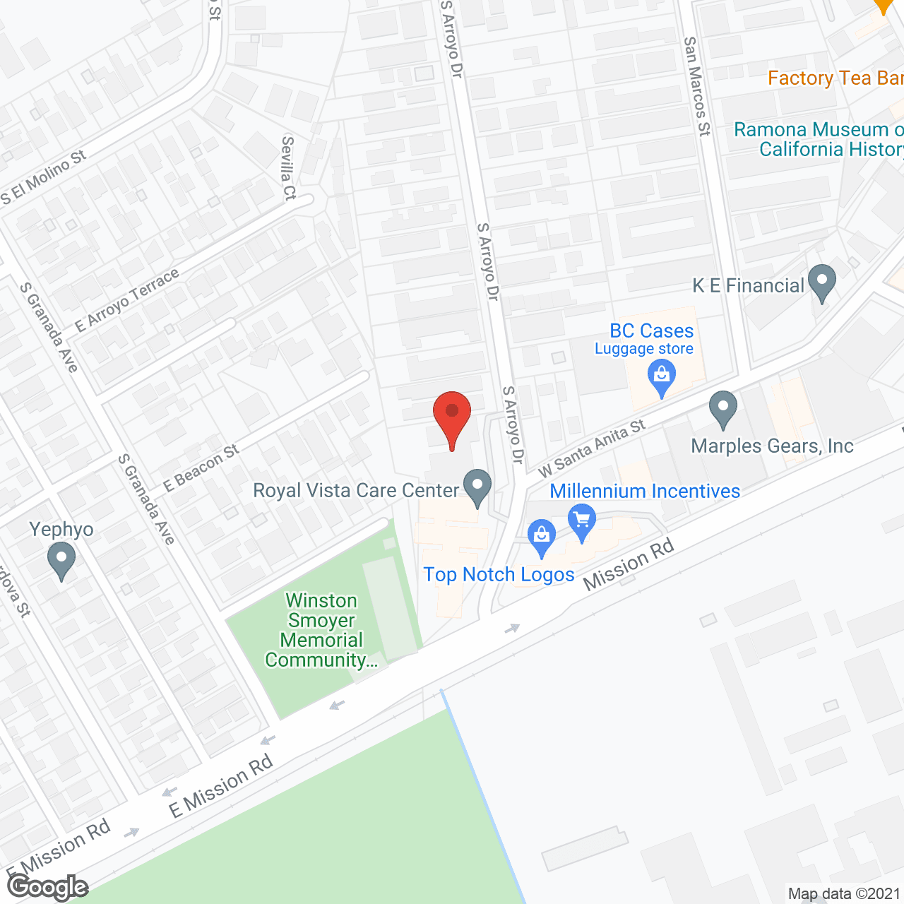 Royal Vista San Gabriel in google map