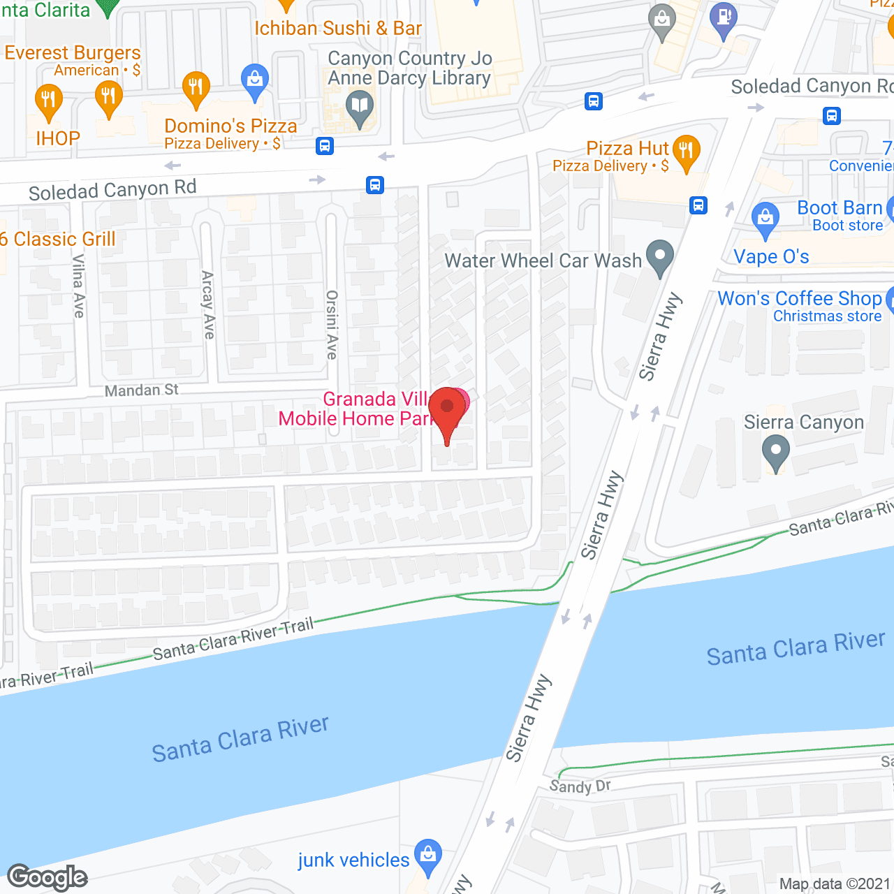 Granada Villa Mobile Home Park in google map