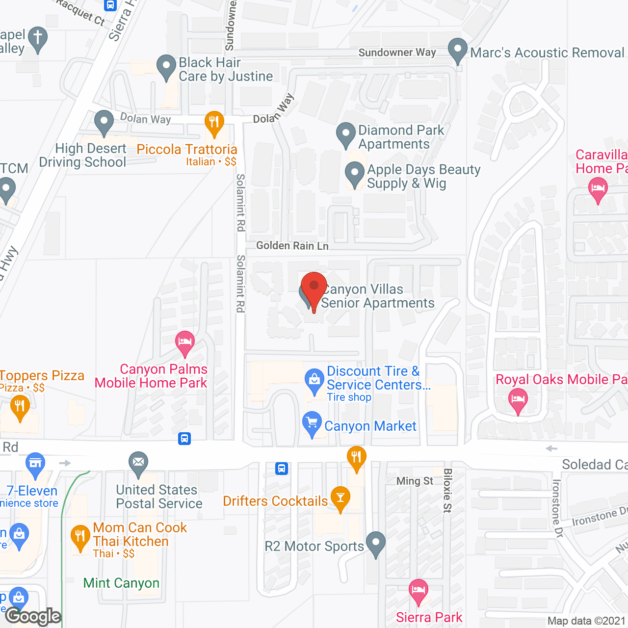 Canyon Villas Apartments in google map