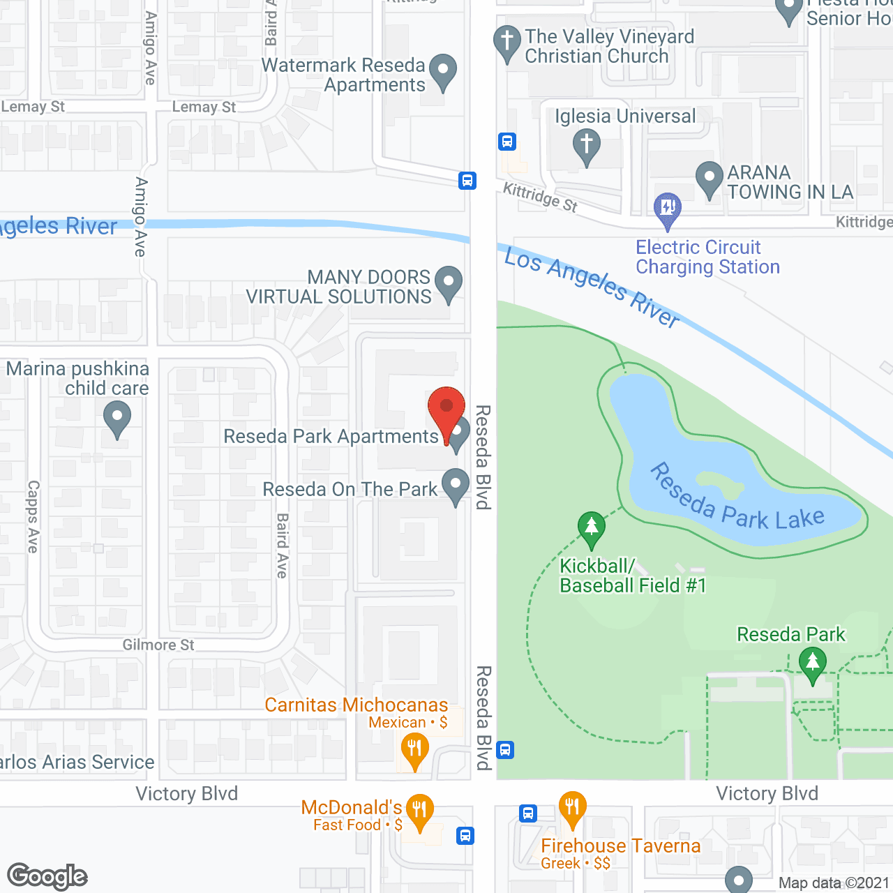 Reseda Park Apartments in google map
