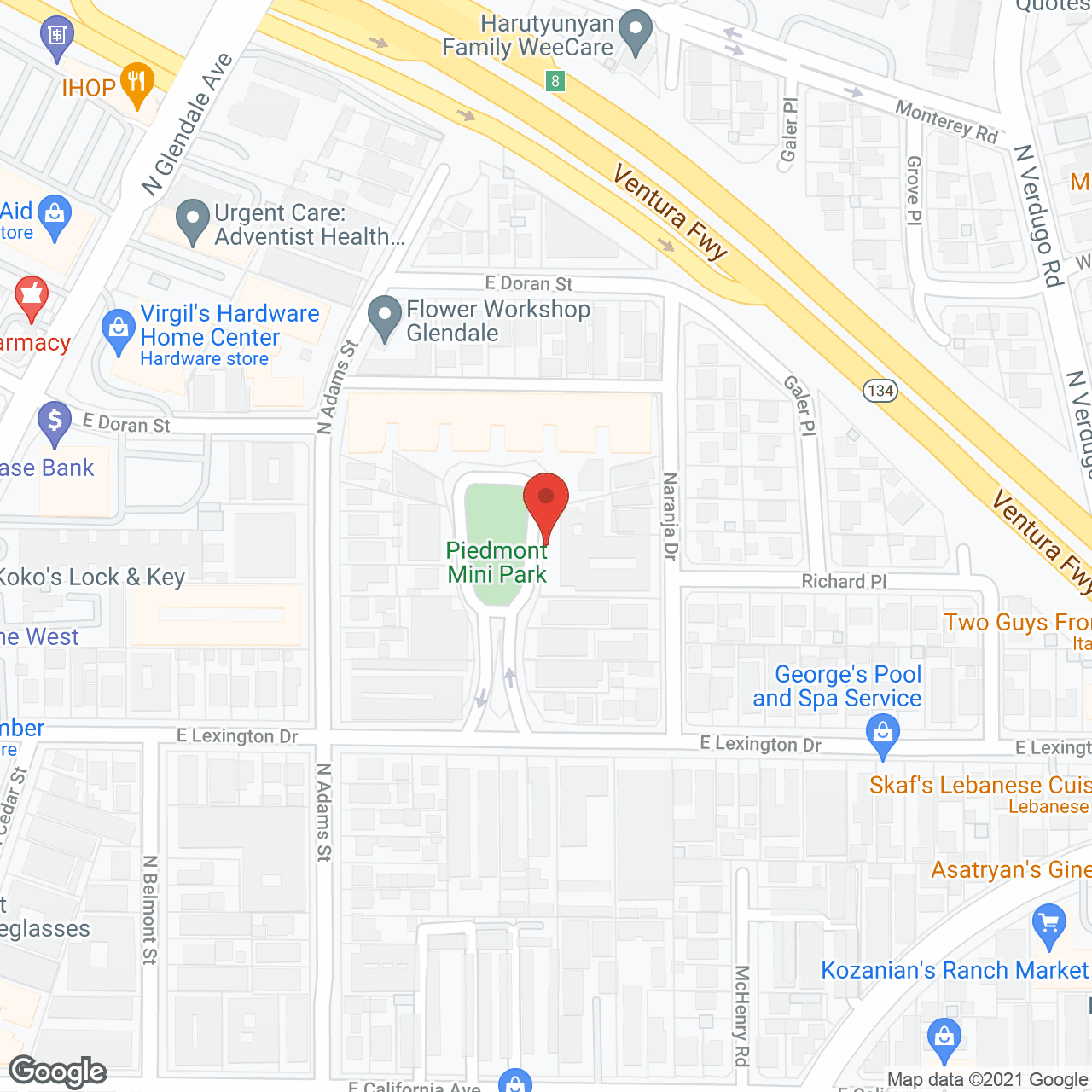 Parkview of Glendale in google map