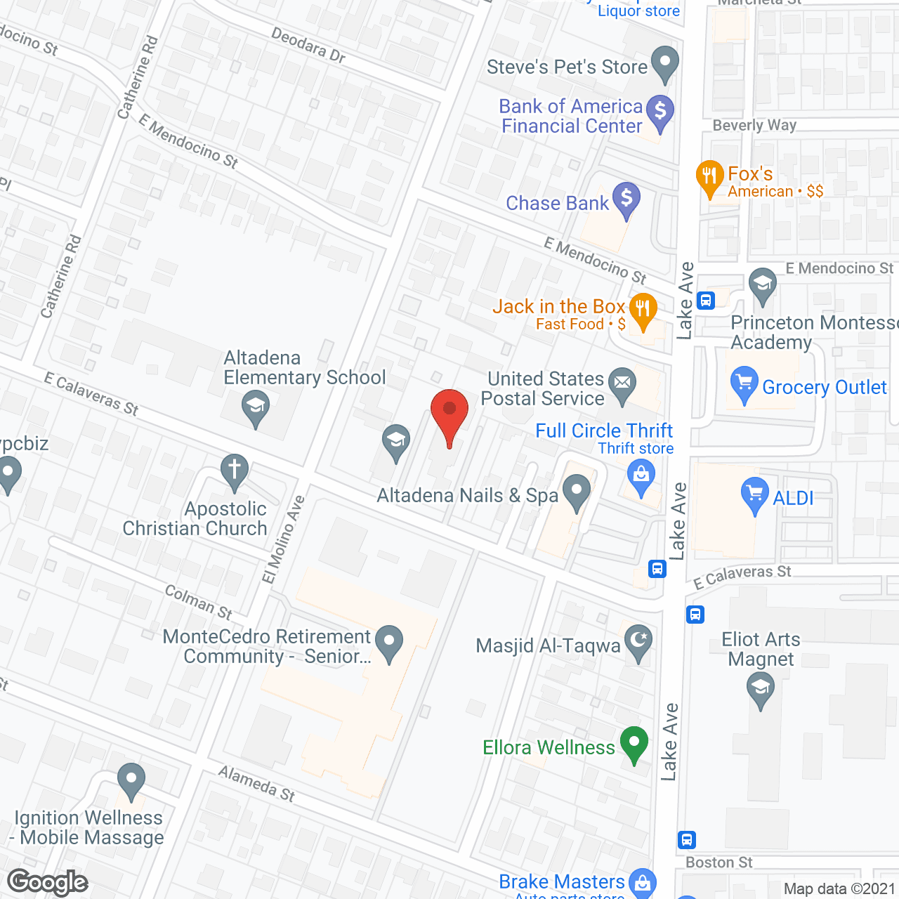 Altadena Vistas Apartments in google map