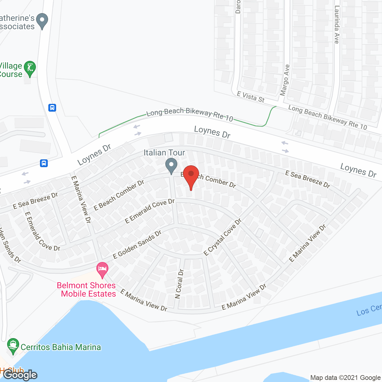 Belmont Shore Mobile Estates in google map