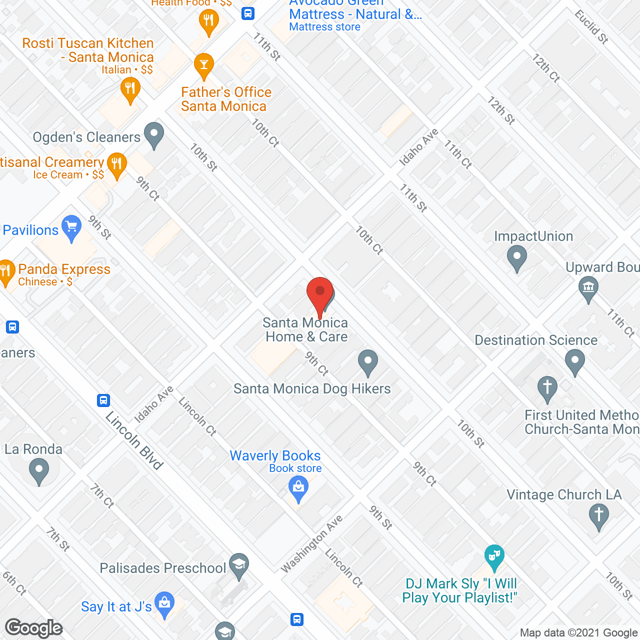 Santa Monica Home and Care in google map